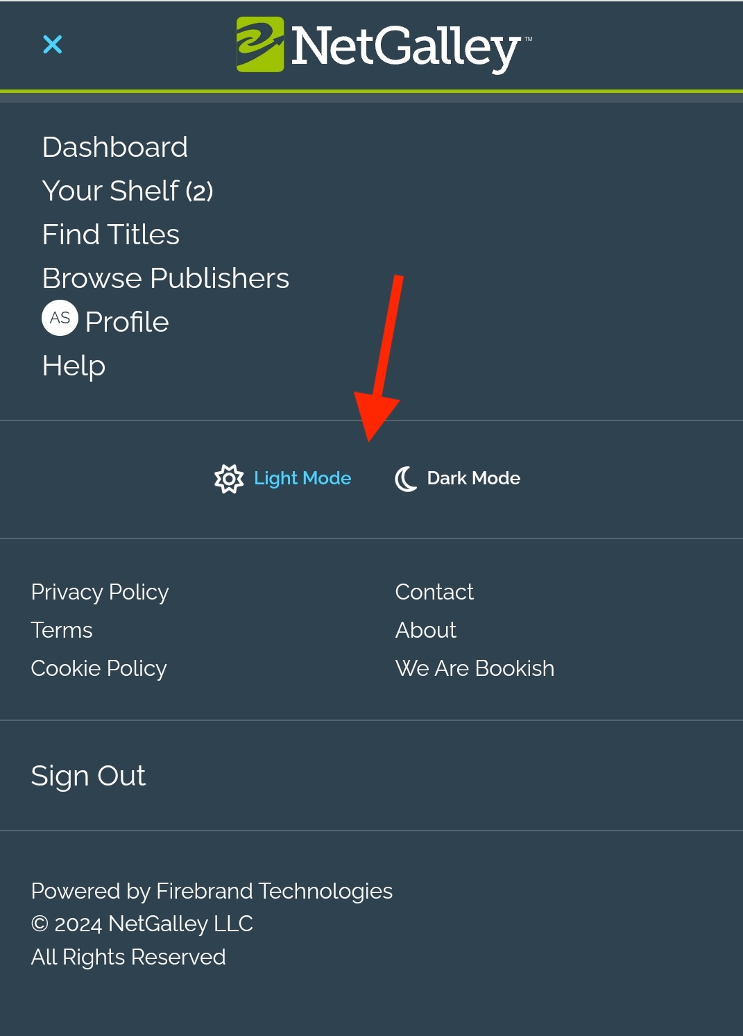 Browse NetGalley using Dark Mode – NetGalley